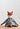 Florette the Fox- Ikat Dress - Handmade Wool Doll - Woolgrass Farm