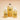 One clear and one frosted pump bottle standing beside the amber refill bottle