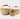 Cognac & Cream Handle Small Market Basket