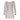 Jenna Long Sleeve Open Back Cotton Mini Dress in Latte